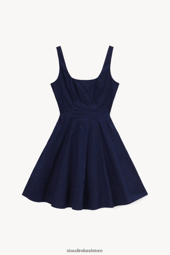 Women Clothing Navy STAUD MINI WELLS DRESS H8RLPJ91