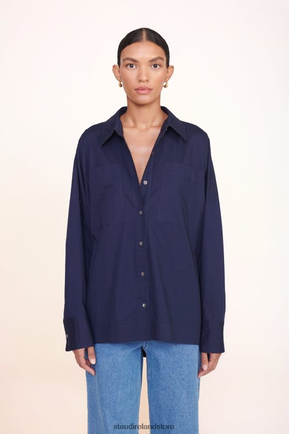 Women Clothing Navy STAUD PAYTON TOP H8RLPJ390