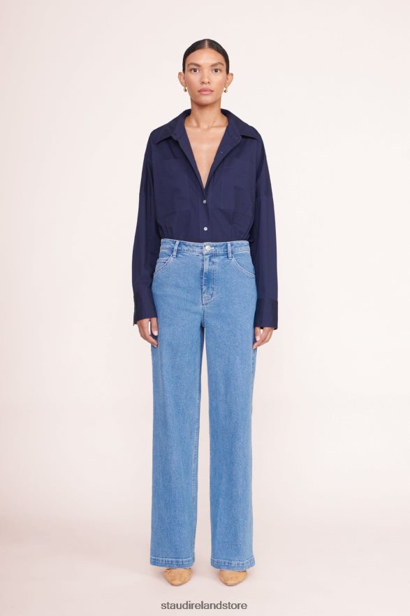 Women Clothing Navy STAUD PAYTON TOP H8RLPJ390