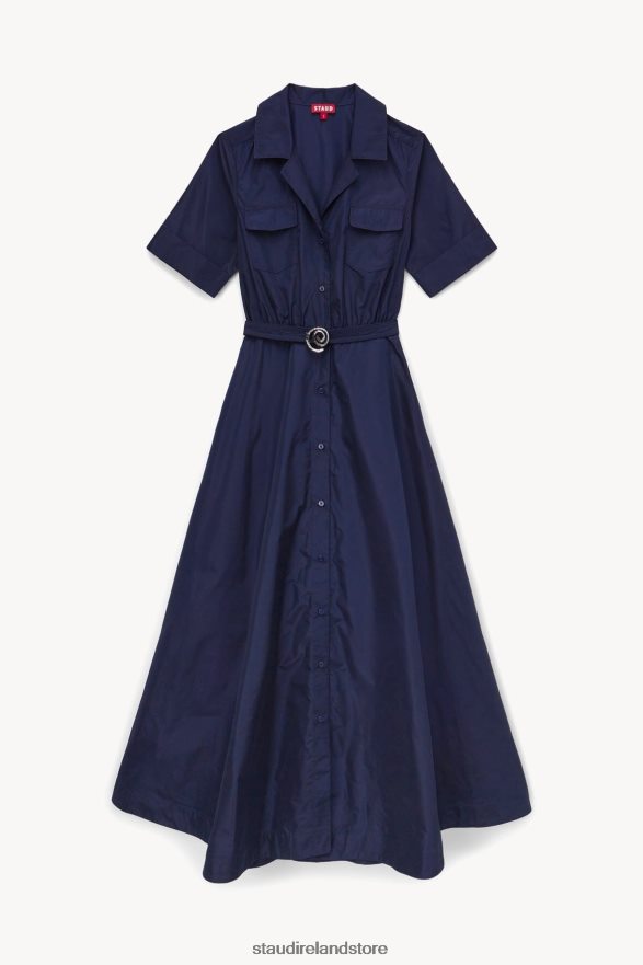 Women Clothing Navy STAUD SWIRL SHIRT DRESS H8RLPJ232