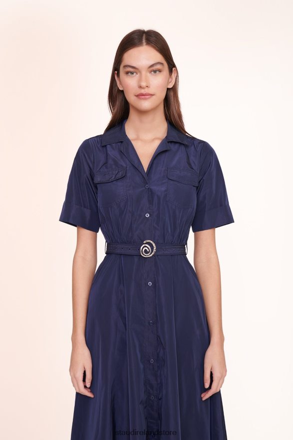 Women Clothing Navy STAUD SWIRL SHIRT DRESS H8RLPJ232