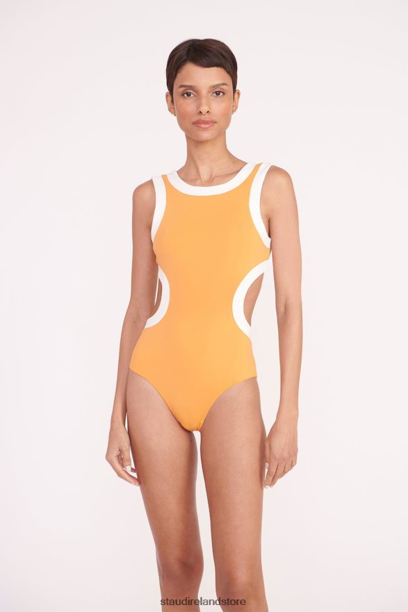 Women Clothing Nectarine White STAUD DOLCE ONE PIECE H8RLPJ637