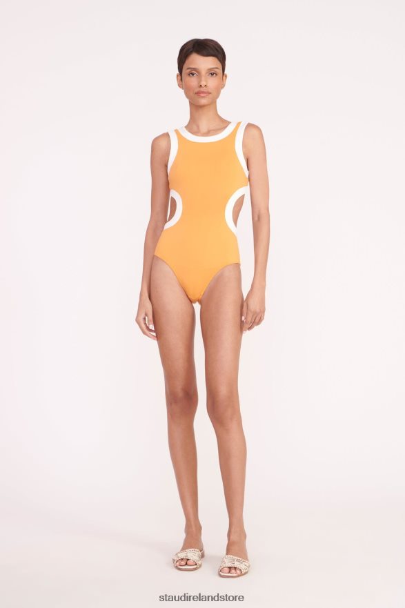 Women Clothing Nectarine White STAUD DOLCE ONE PIECE H8RLPJ637