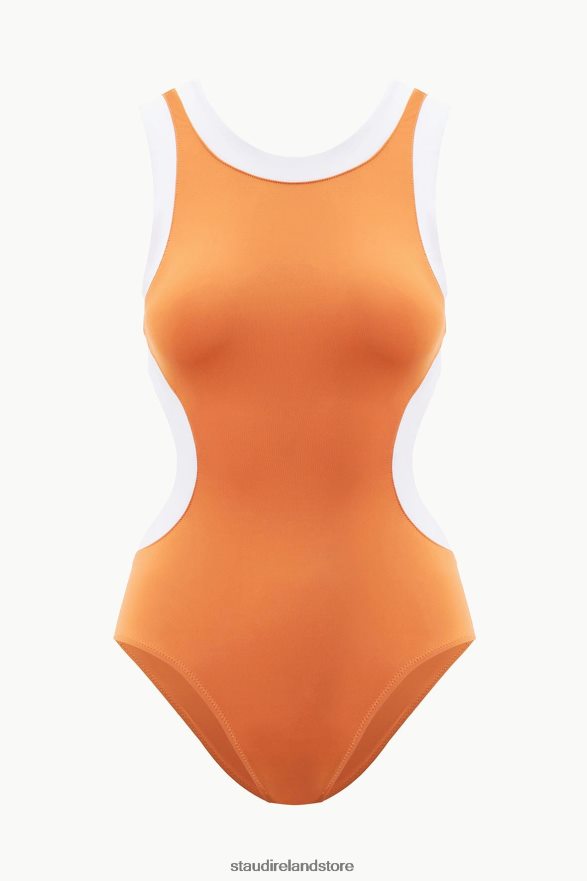 Women Clothing Nectarine White STAUD DOLCE ONE PIECE H8RLPJ637