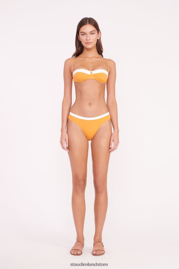 Women Clothing Nectarine White STAUD GEMMA BIKINI BOTTOM H8RLPJ674