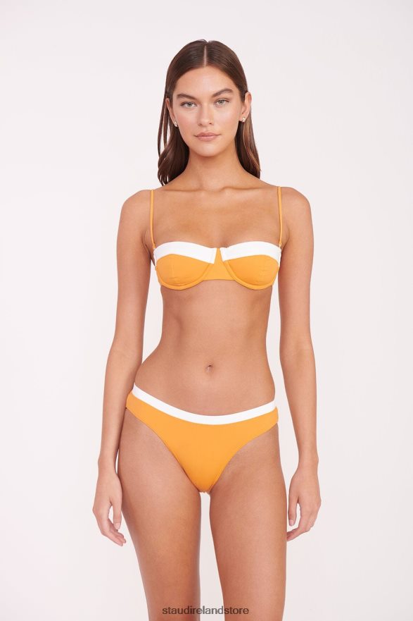Women Clothing Nectarine White STAUD JO BALCONETTE BIKINI TOP H8RLPJ648