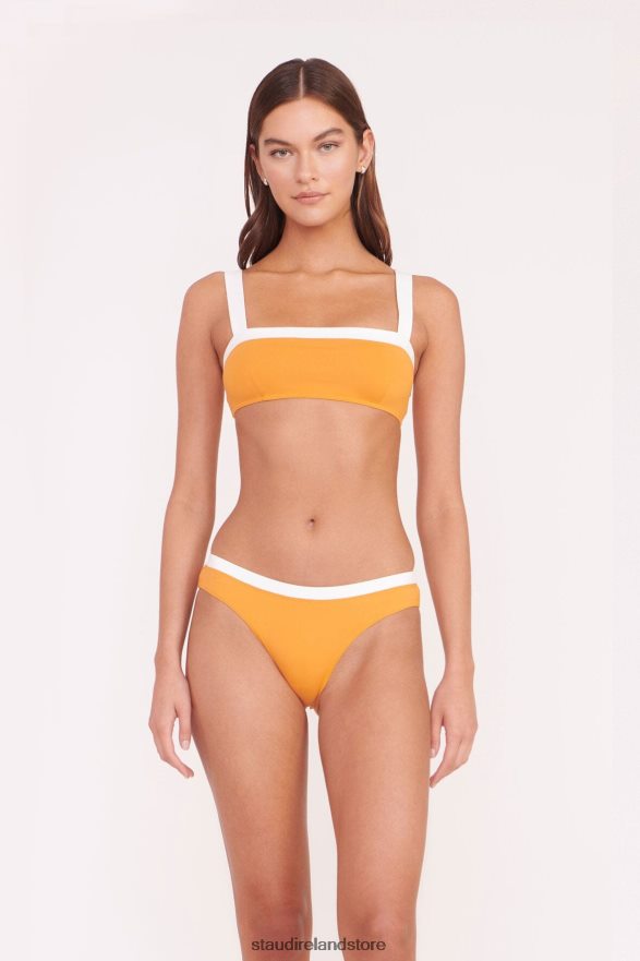 Women Clothing Nectarine White STAUD LIV BIKINI TOP H8RLPJ644