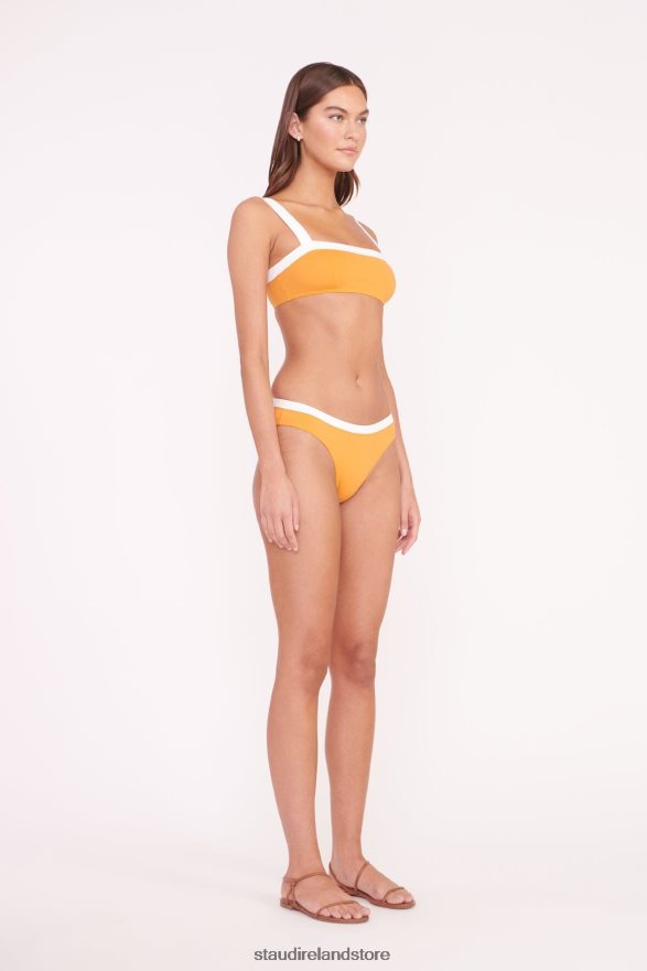 Women Clothing Nectarine White STAUD LIV BIKINI TOP H8RLPJ644
