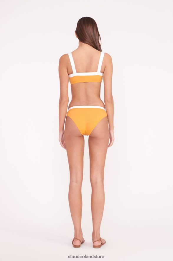 Women Clothing Nectarine White STAUD LIV BIKINI TOP H8RLPJ644