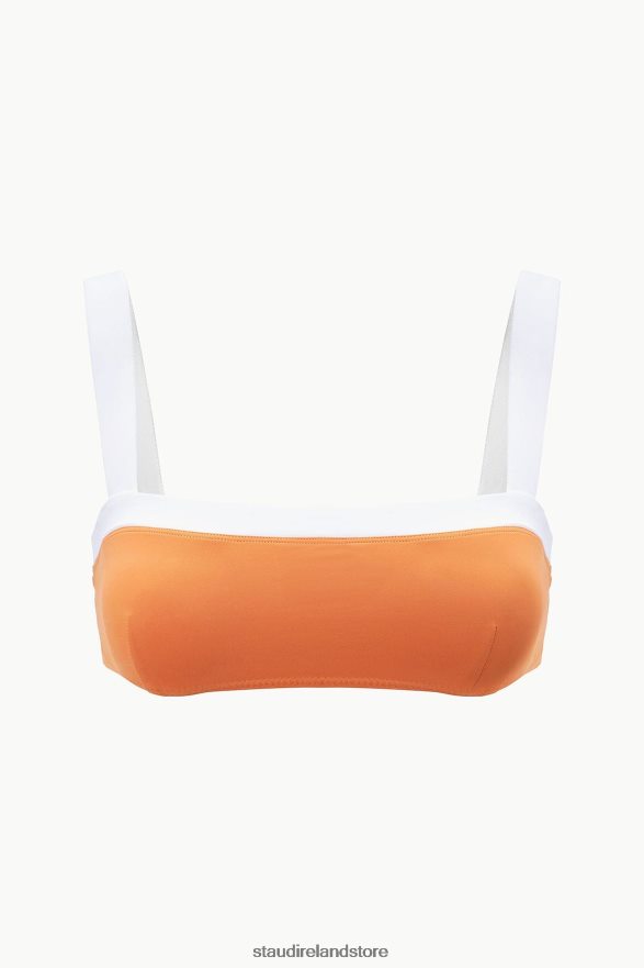 Women Clothing Nectarine White STAUD LIV BIKINI TOP H8RLPJ644