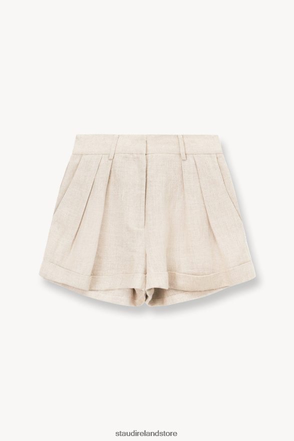 Women Clothing Oat Milk STAUD LUISA SHORT H8RLPJ519
