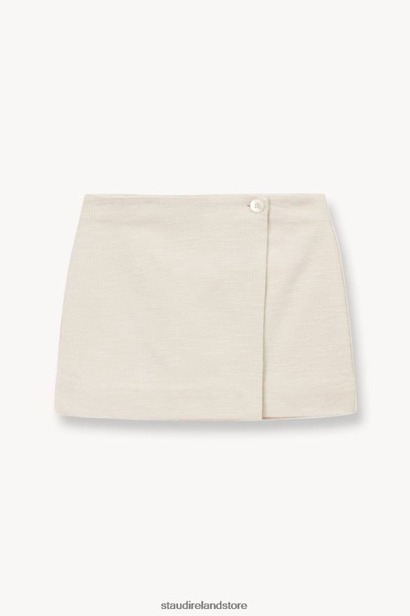 Women Clothing Oat Milk STAUD TOUR SKIRT H8RLPJ480