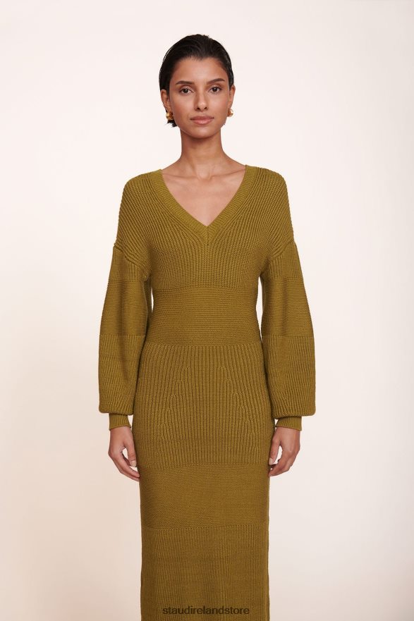 Women Clothing Olive STAUD CARNATION DRESS H8RLPJ304