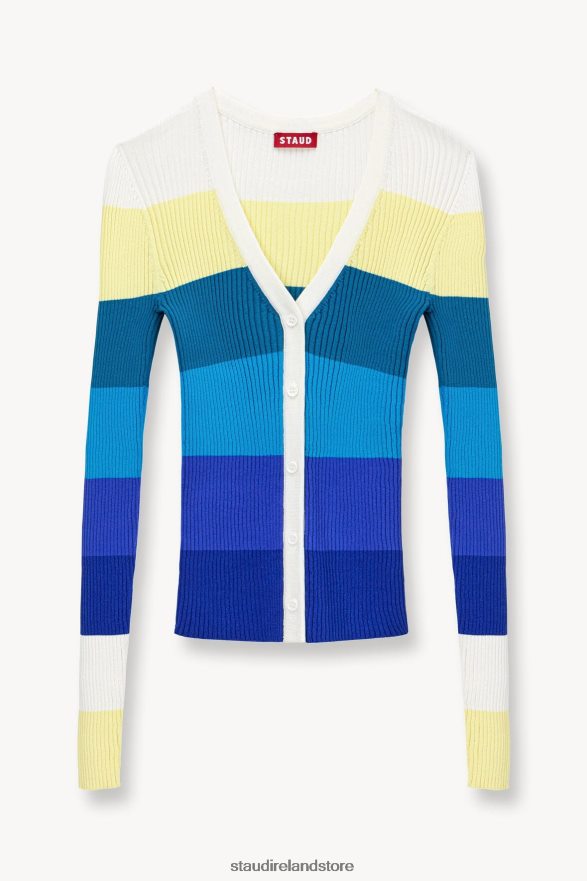 Women Clothing Pacific Stripe STAUD CARGO SWEATER H8RLPJ393