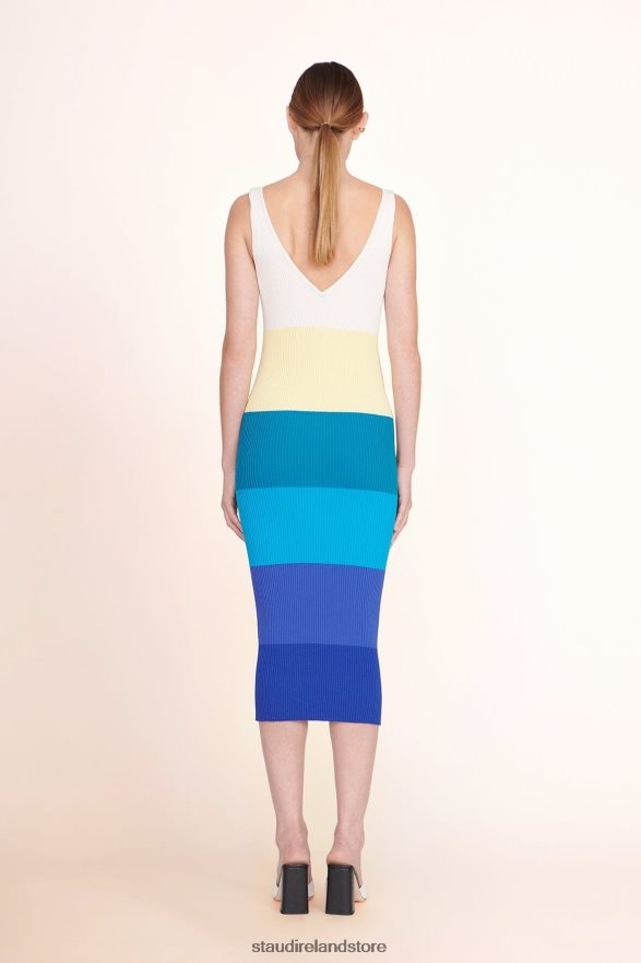 Women Clothing Pacific Stripe STAUD DANA DRESS H8RLPJ129