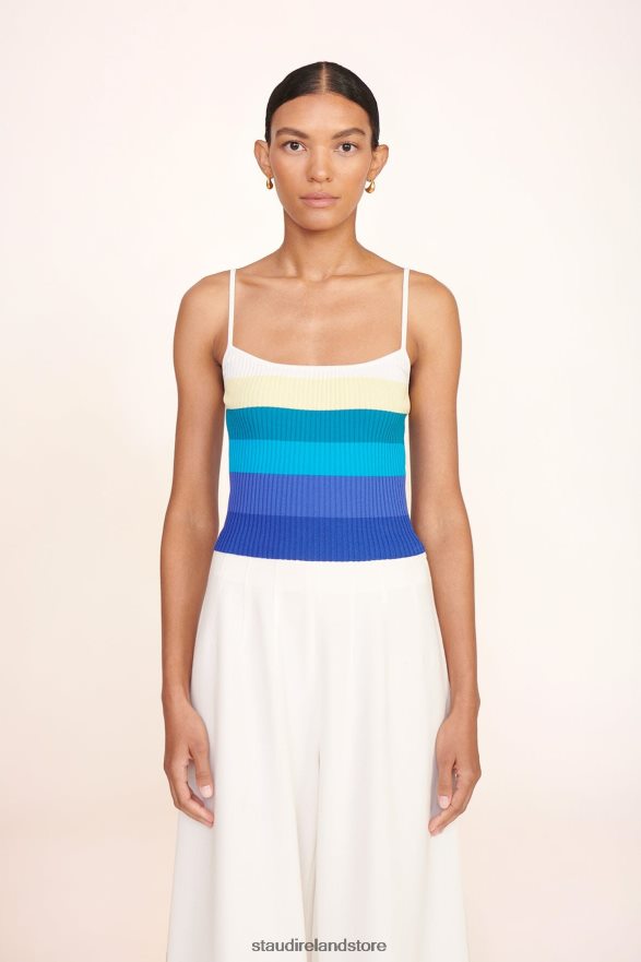 Women Clothing Pacific Stripe STAUD SOLEIL TOP H8RLPJ386