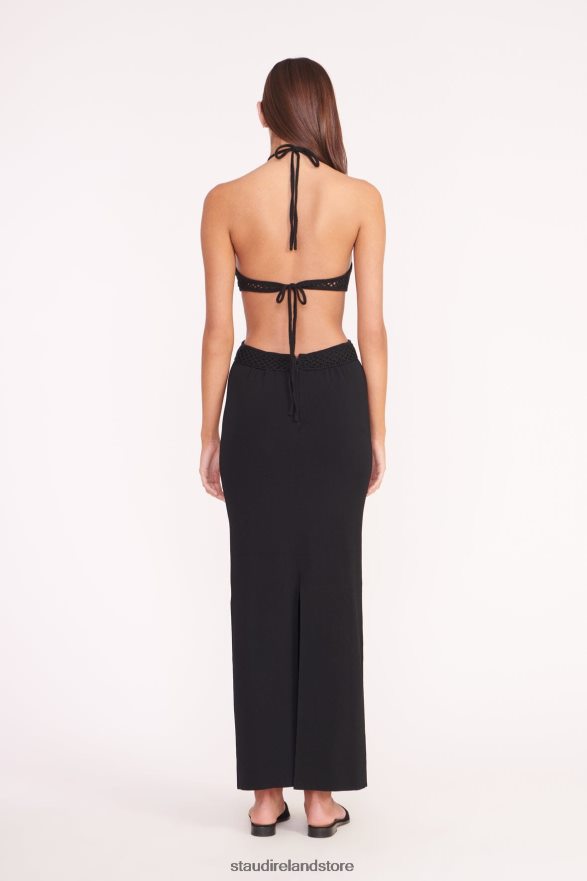 Women Clothing Pansy Black STAUD JACQUELINE DRESS H8RLPJ32