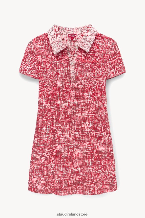 Women Clothing Papaya Crosshatch STAUD FLYING DRESS H8RLPJ259
