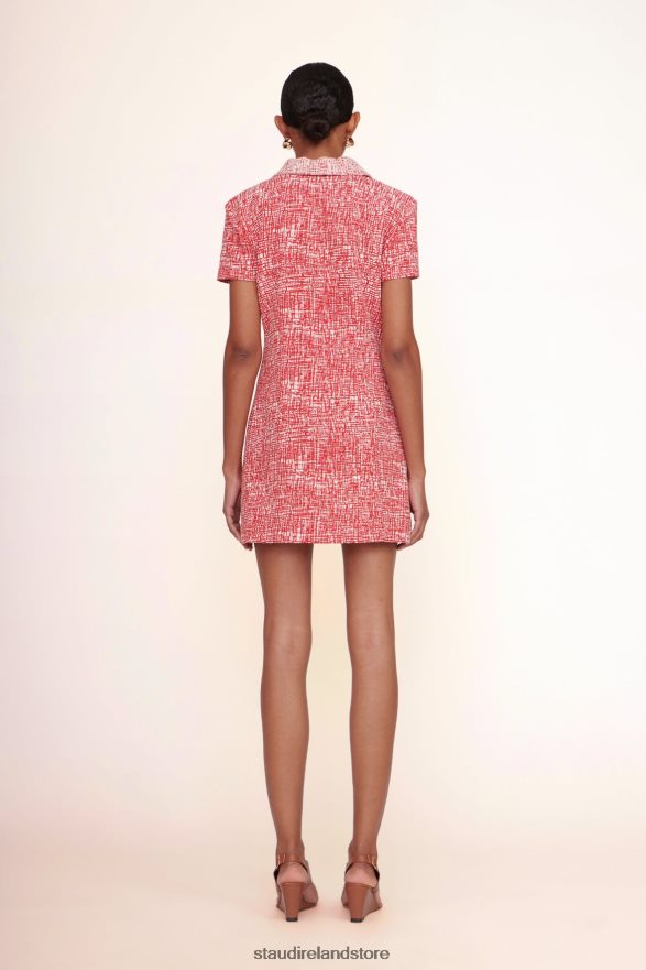 Women Clothing Papaya Crosshatch STAUD FLYING DRESS H8RLPJ259