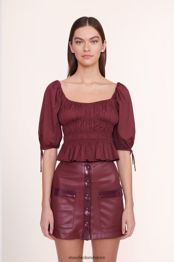 Women Clothing Plum STAUD FAYE TOP H8RLPJ459