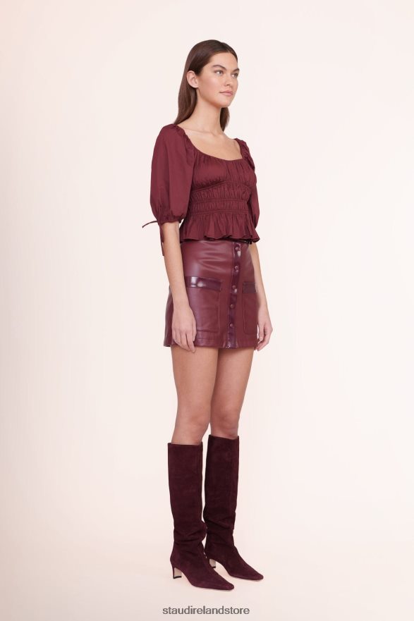 Women Clothing Plum STAUD FAYE TOP H8RLPJ459