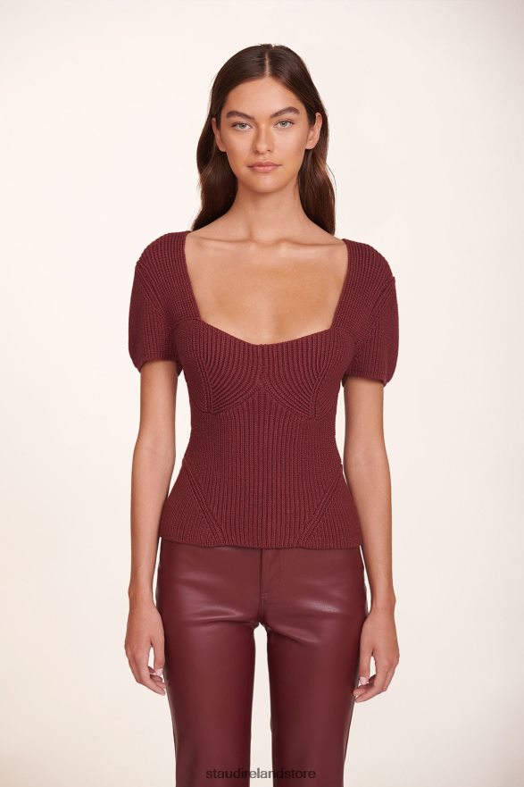 Women Clothing Plum Vegan Leather STAUD CHISEL PANT H8RLPJ548
