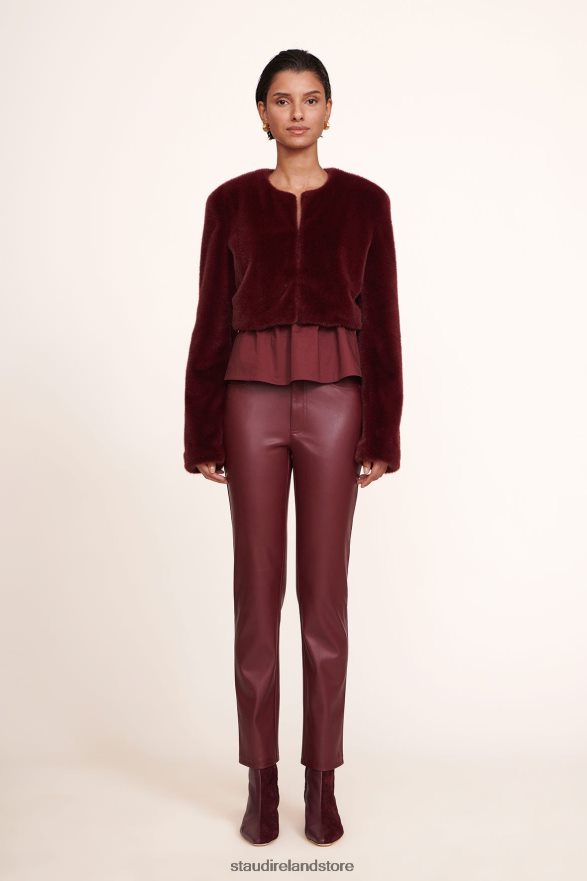 Women Clothing Plum Vegan Leather STAUD ELLIOT PANT H8RLPJ559