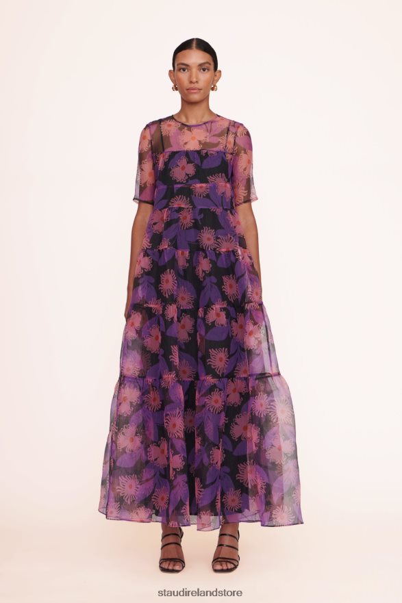 Women Clothing Quartz Acid Floral STAUD HYACINTH DRESS H8RLPJ104