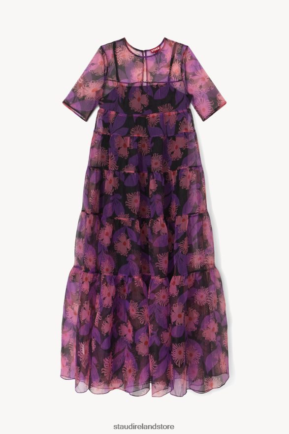 Women Clothing Quartz Acid Floral STAUD HYACINTH DRESS H8RLPJ104