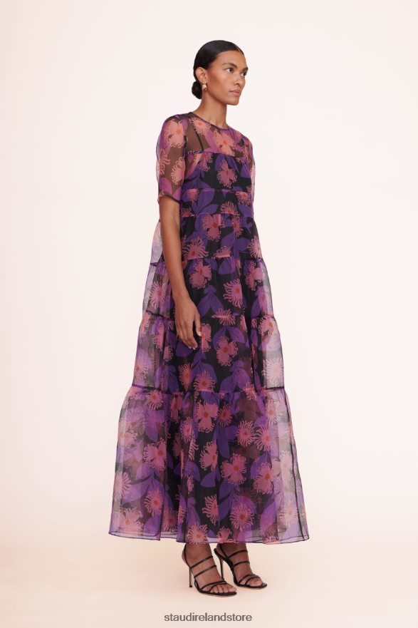 Women Clothing Quartz Acid Floral STAUD HYACINTH DRESS H8RLPJ104