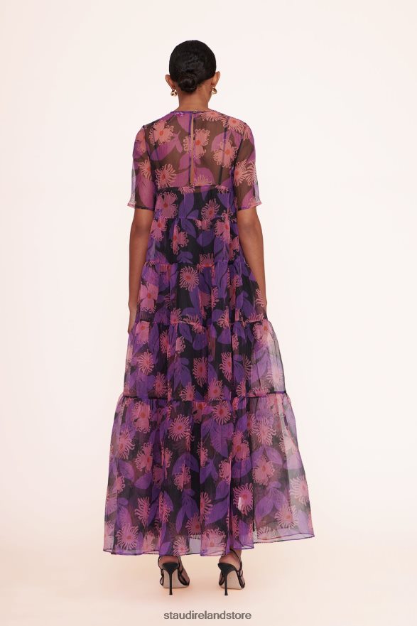 Women Clothing Quartz Acid Floral STAUD HYACINTH DRESS H8RLPJ104