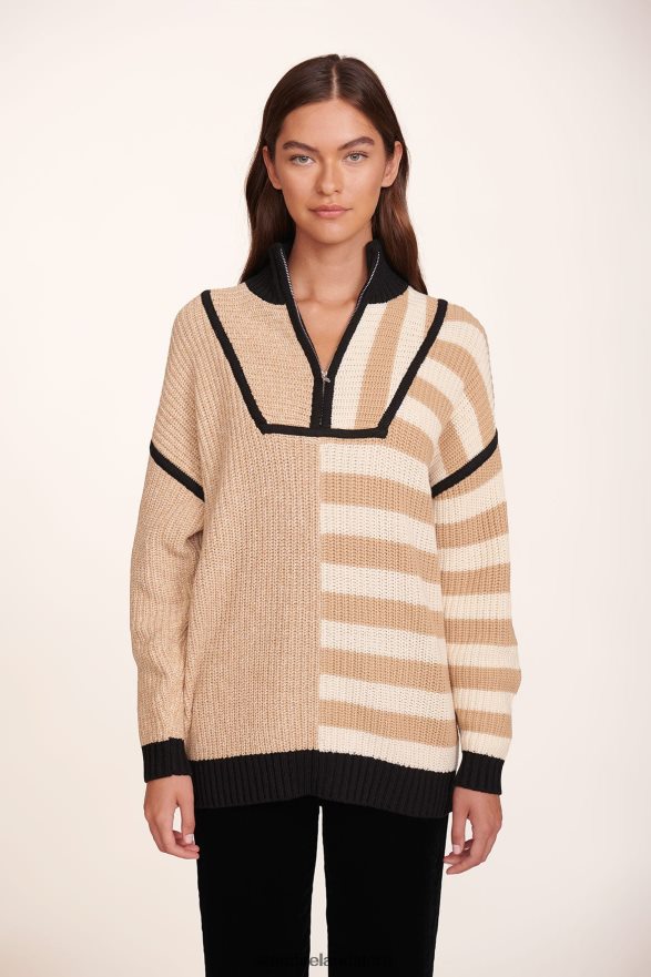 Women Clothing Sahara Stripe STAUD HAMPTON SWEATER H8RLPJ593