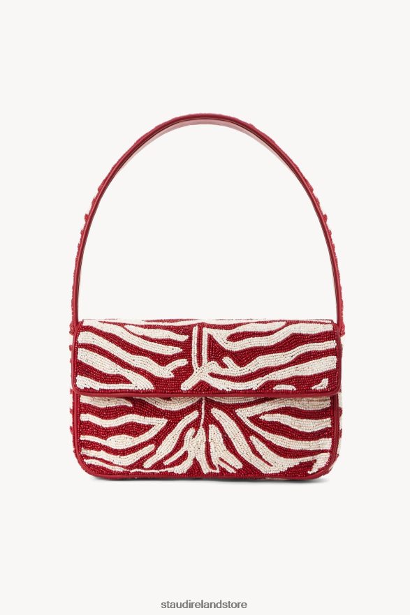 Women Clothing Scarlet White STAUD TOMMY BEADED BAG H8RLPJ731