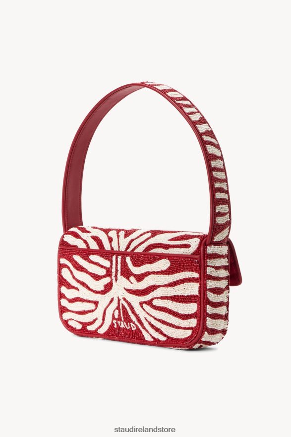 Women Clothing Scarlet White STAUD TOMMY BEADED BAG H8RLPJ731
