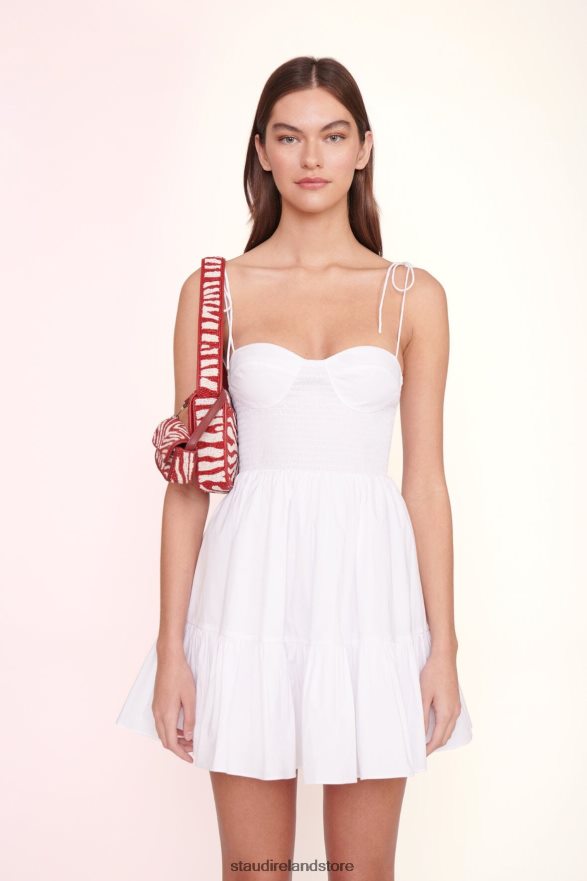 Women Clothing Scarlet White STAUD TOMMY BEADED BAG H8RLPJ731