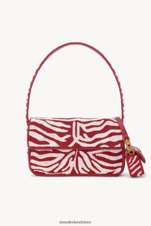 Women Clothing Scarlet White STAUD TOMMY BEADED BAG H8RLPJ731