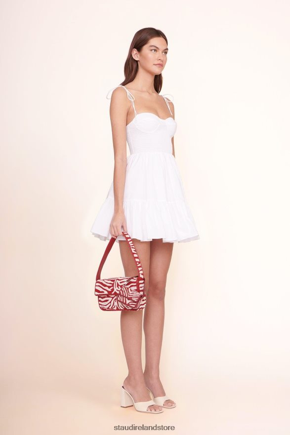 Women Clothing Scarlet White STAUD TOMMY BEADED BAG H8RLPJ731