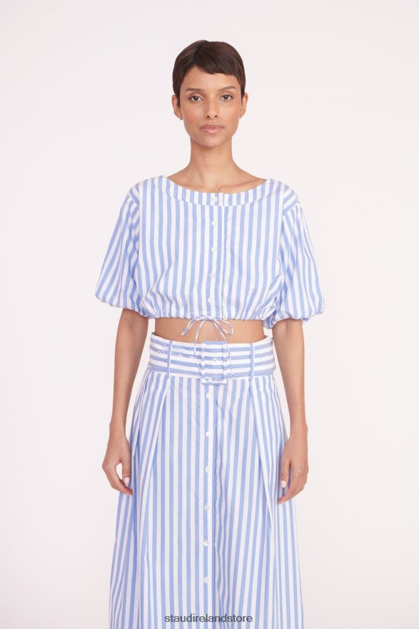 Women Clothing Sea Stripe STAUD ELLINGTON TOP H8RLPJ327