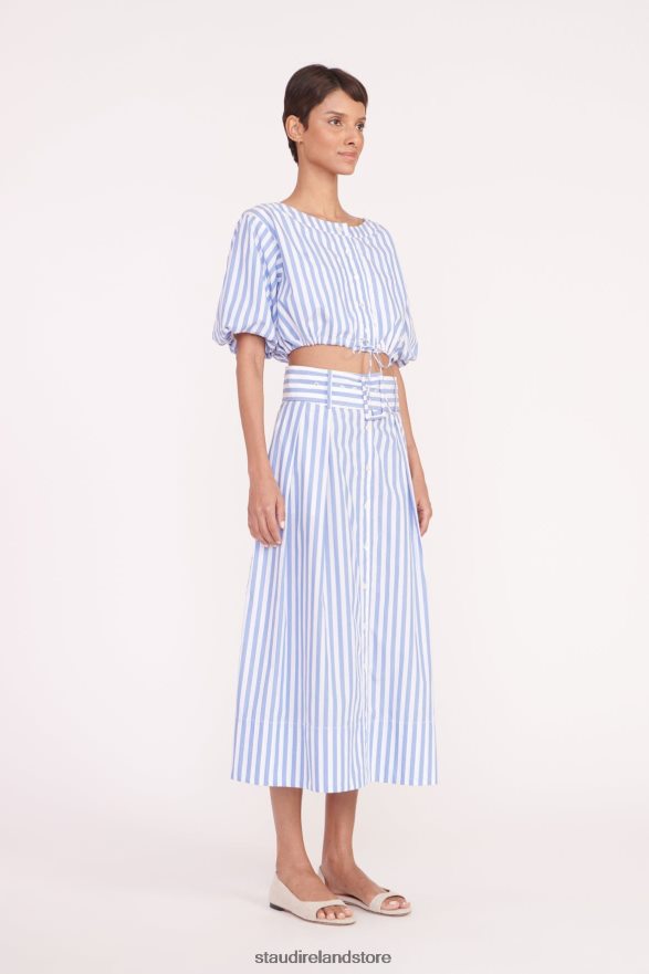Women Clothing Sea Stripe STAUD ELLINGTON TOP H8RLPJ327