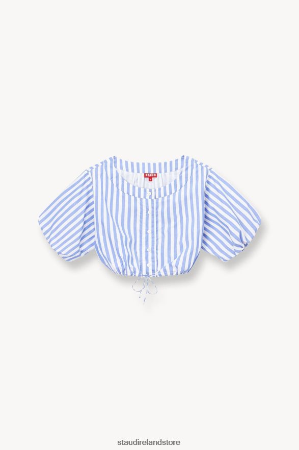Women Clothing Sea Stripe STAUD ELLINGTON TOP H8RLPJ327