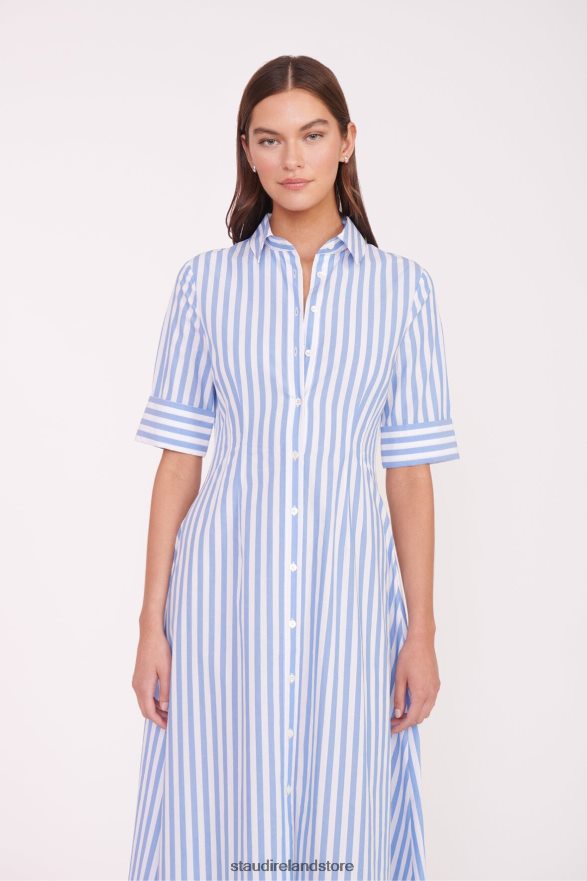 Women Clothing Sea Stripe STAUD JOAN MAXI DRESS H8RLPJ131