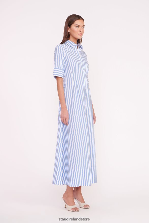 Women Clothing Sea Stripe STAUD JOAN MAXI DRESS H8RLPJ131