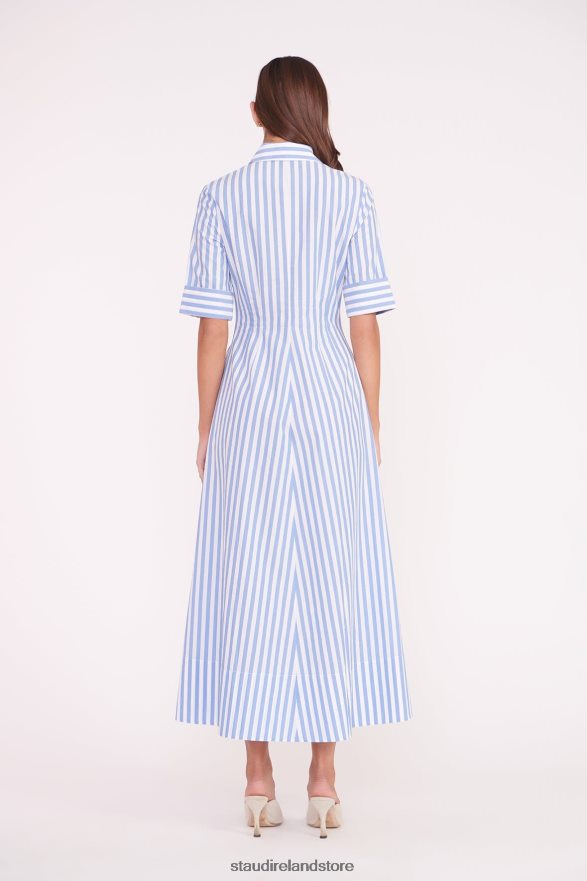 Women Clothing Sea Stripe STAUD JOAN MAXI DRESS H8RLPJ131