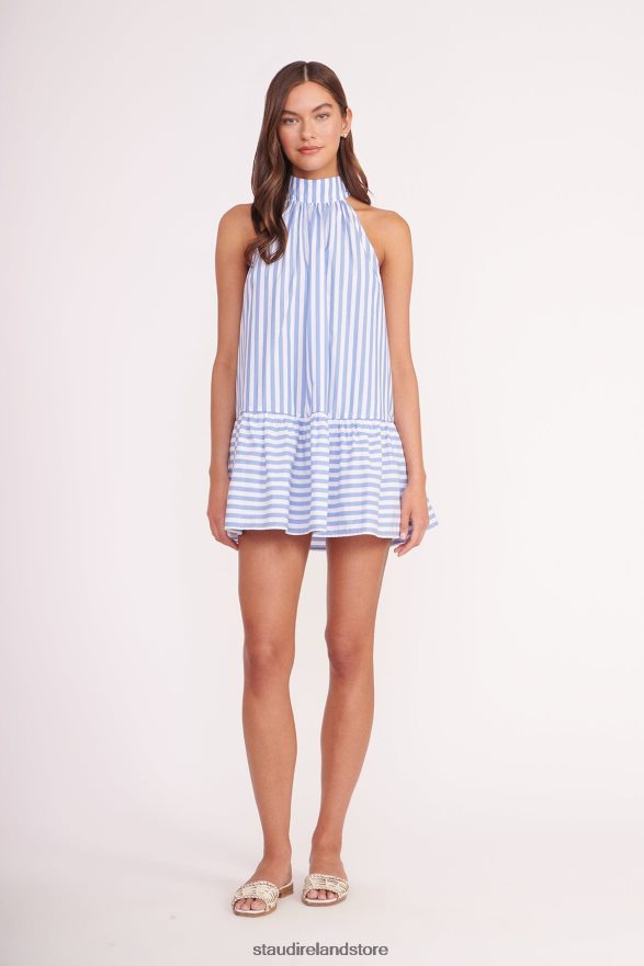 Women Clothing Sea Stripe STAUD MARLOWE DRESS H8RLPJ34