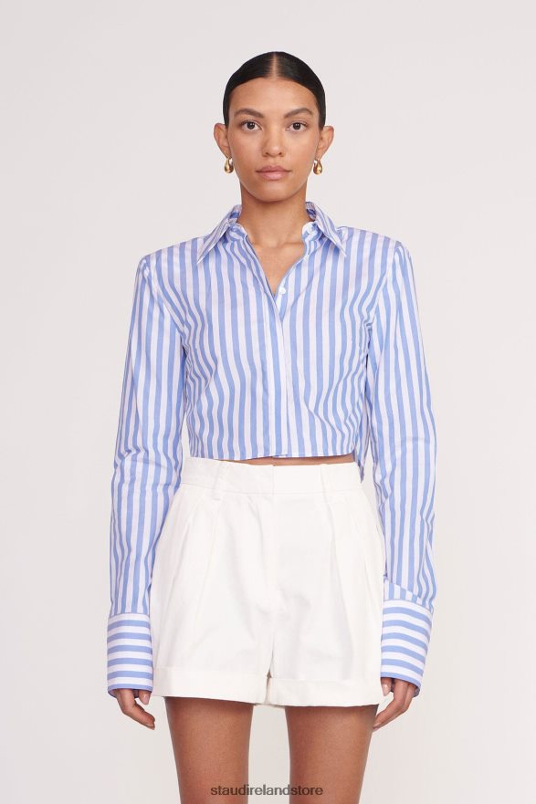 Women Clothing Sea Stripe STAUD SENECA TOP H8RLPJ358