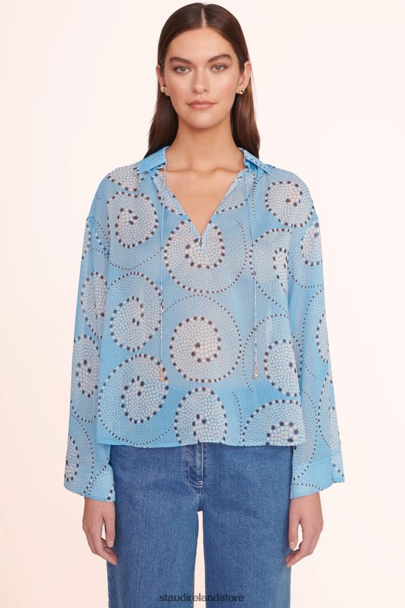 Women Clothing Shallow Whirlpool STAUD MARISSA TOP H8RLPJ412