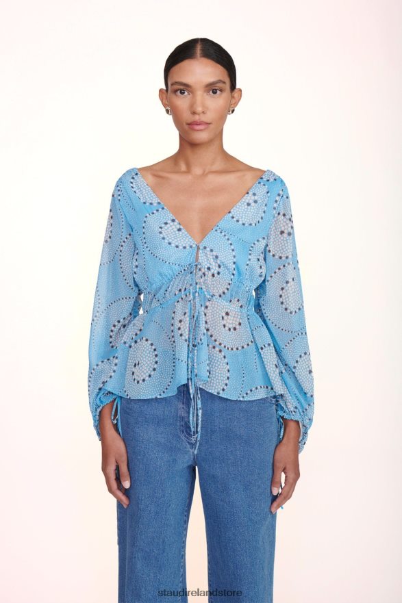 Women Clothing Shallow Whirlpool STAUD SHELBY TOP H8RLPJ413