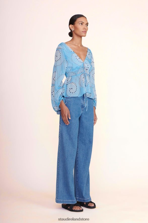 Women Clothing Shallow Whirlpool STAUD SHELBY TOP H8RLPJ413