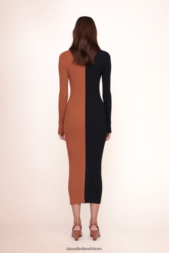 Women Clothing Tan Black STAUD SHOKO SWEATER H8RLPJ124