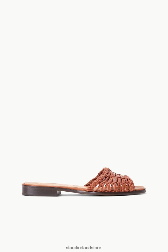 Women Clothing Tan STAUD CASPIAN WOVEN SLIDE H8RLPJ696